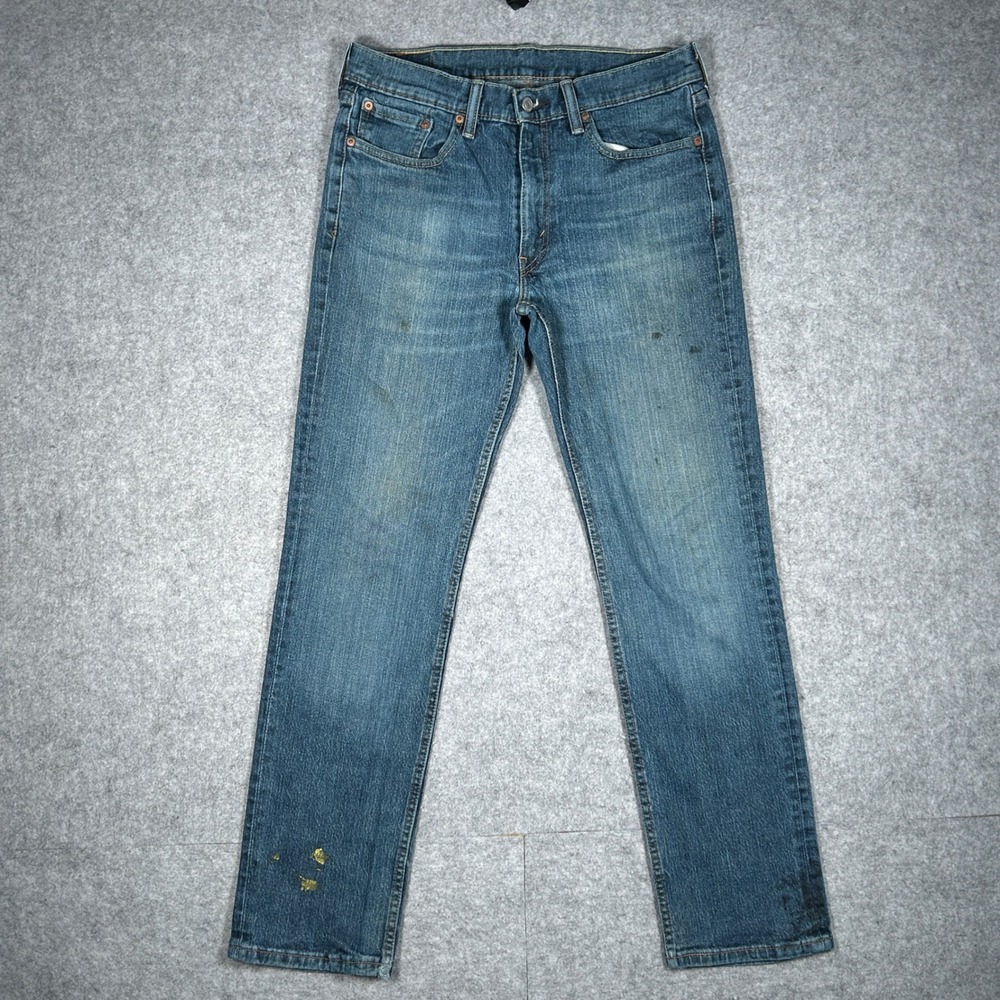 Levi's Denim Jeans Mens 32x32 Blue 514 Straight Leg Workwear Casual Skate